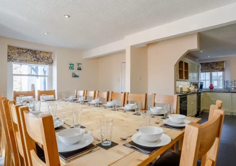 The dining room at The Anchorage, Instow