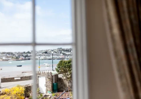 The the view from bedroom #1 at The Anchorage, Instow