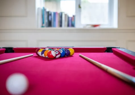 The games room at The Anchorage, Instow
