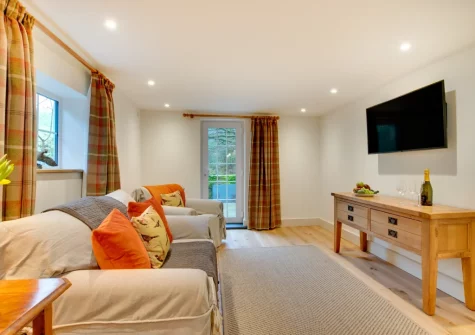 The cozy snug at The Ancient Cottage, Looe