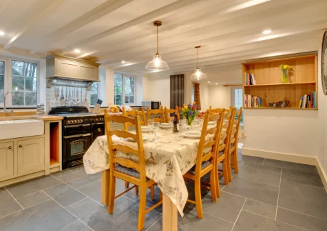 The kitchen & dining area at The Ancient Cottage, Looe