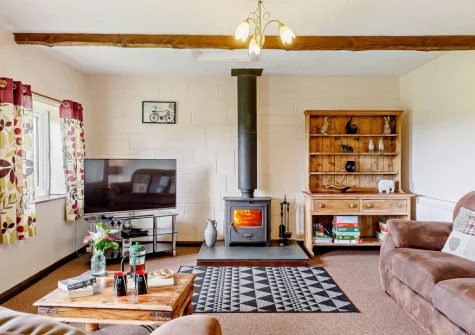 The living area at The Arch Barn, South Molton