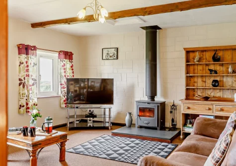 The living area at The Arch Barn, South Molton