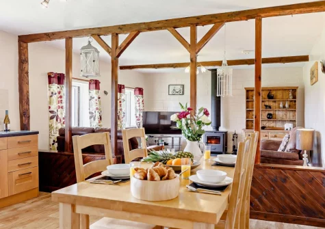 The dining area at The Arch Barn, South Molton