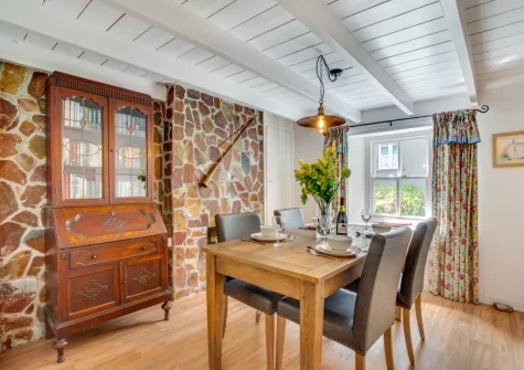 The dining room at The Aviaries, St Teath