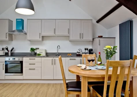 The kitchen & dining at The Barn, 21 At The Beach, Torcross