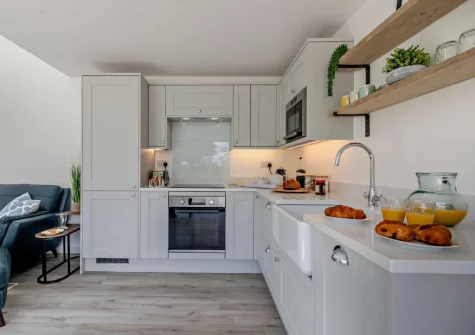 The kitchen at The Barn at Manor Meadows, Radnor