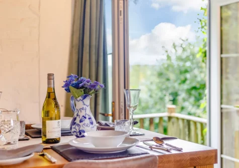The dining area at The Barn, Hittisleigh