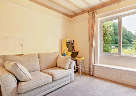 The games room at The Barton, Martinhoe