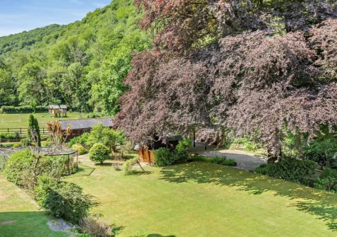 The view from the roof terrace at The Barton, Martinhoe