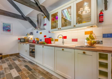 The kitchen at The Bearoak Shippon, Michaelstow