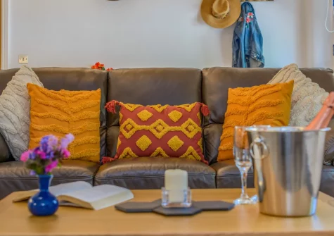 The living area at The Bearoak Shippon, Michaelstow