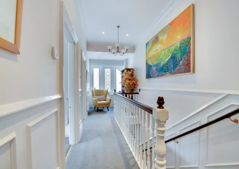 The hallway at The Belvedere, Beer