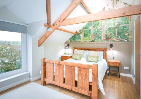 Bedroom #2 at The Big Barn at Well Cottage, Jacobstow