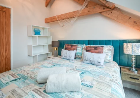 Bedroom #4 at The Big Barn at Well Cottage, Jacobstow