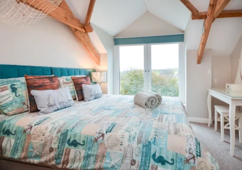 Bedroom #4 at The Big Barn at Well Cottage, Jacobstow