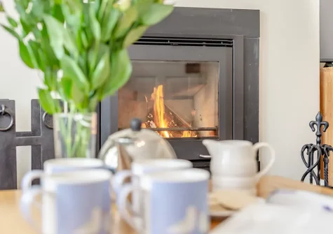 The living room at The Blue House, 18 Glynn Road, Padstow