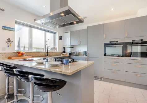 The kitchen at The Blue House, 18 Glynn Road, Padstow