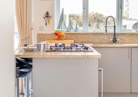 The kitchen at The Blue House, 18 Glynn Road, Padstow