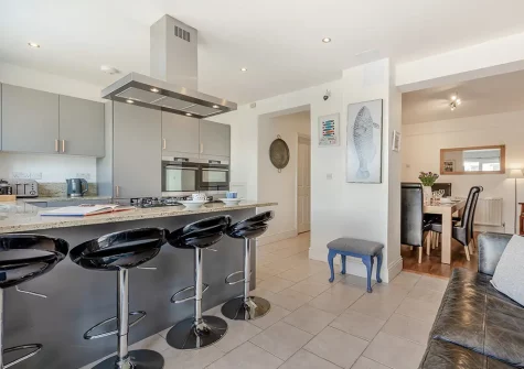 The kitchen at The Blue House, 18 Glynn Road, Padstow