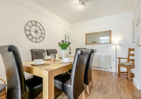 The dining room at The Blue House, 18 Glynn Road, Padstow