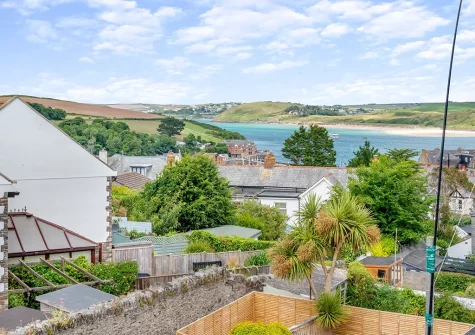 Enjoy estuary views from all rooms when you stay at The Blue House, 18 Glynn Road, Padstow