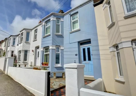 The Blue House, 18 Glynn Road is a pet-friendly, three-storey home, perfect for family seaside breaks