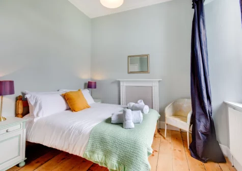Bedroom #2 at The Blue House, Penzance