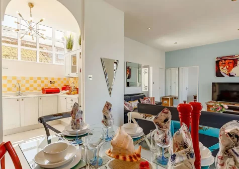 The kitchen & dining area at The Boat Yard, Brixham