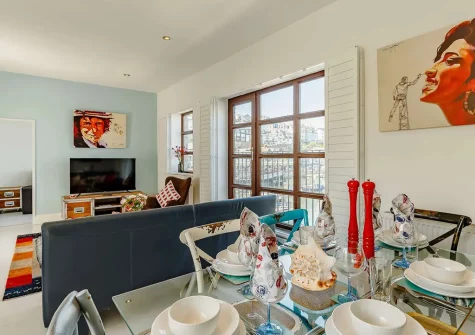 The dining area at The Boat Yard, Brixham