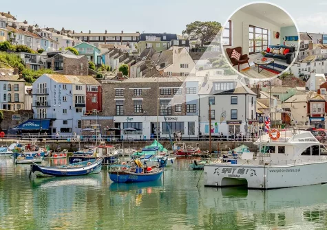 The Boat Yard is a lovely renovated harbourside property with eye-catching chic interiors