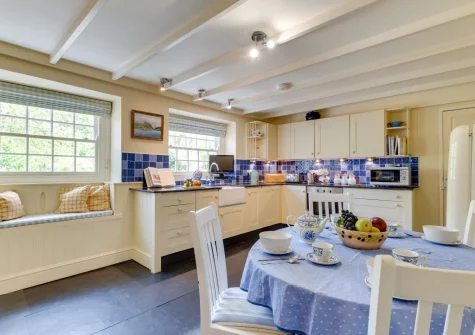 The kitchen at The Boathouse, Little Petherick
