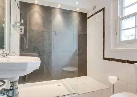 The ground-floor shower room at The Boathouse, Little Petherick