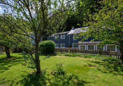 The large enclosed garden at The Boathouse, Little Petherick