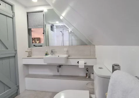 The shower room at The Boathouse, St Mawes