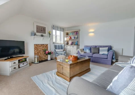 The living room at The Bolt Hole at Admiralty Court, Looe