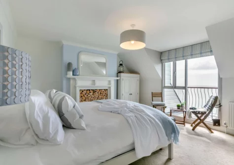 Bedroom #1 at The Bolt Hole at Admiralty Court, Looe