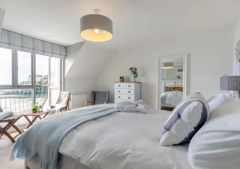 Bedroom #1 at The Bolt Hole at Admiralty Court, Looe