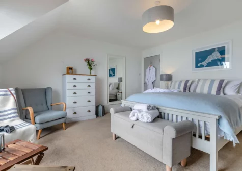Bedroom #1 at The Bolt Hole at Admiralty Court, Looe