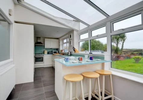 The kitchen at The Bower, Trevone