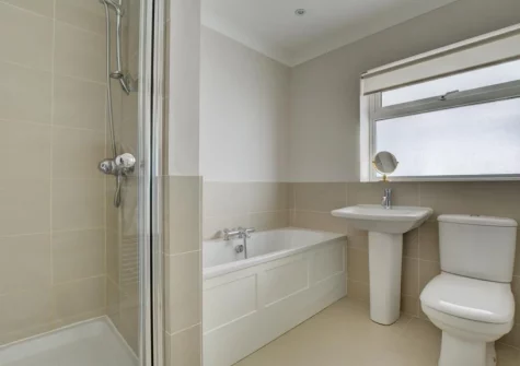 The bathroom at The Bower, Trevone