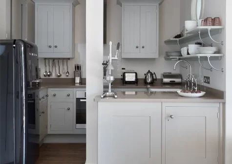 The kitchen at The Bowline, Salcombe
