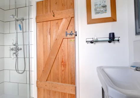 Bedroom #1 en-suite shower room at The Byre, Sennen