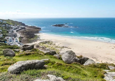 Nearby Sennen Cove's crescent of white sand & aquamarine water will satisfy any beach lover for surfing, sunbathing and sandcastle making