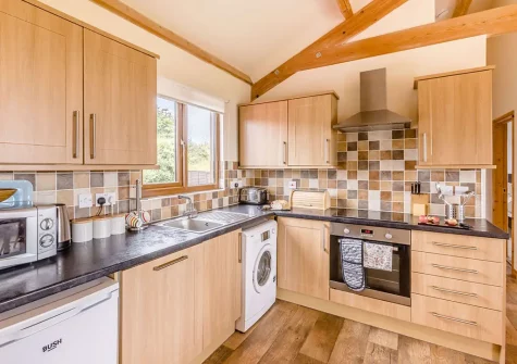 The kitchen at The Cabin, Bideford