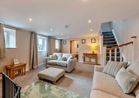 The living area at The Cake House, Okehampton