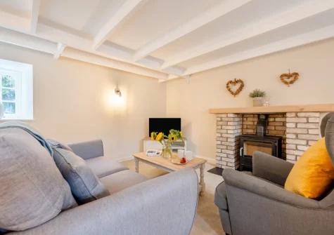 The cozy snug at The Cart House, Burnthouse
