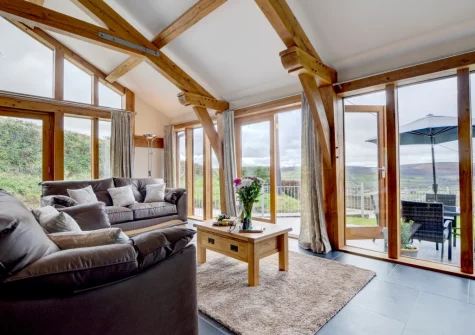 The living area at The Cart Linhay, Landkey