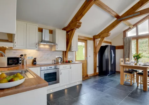 The kitchen & dining area at The Cart Linhay, Landkey
