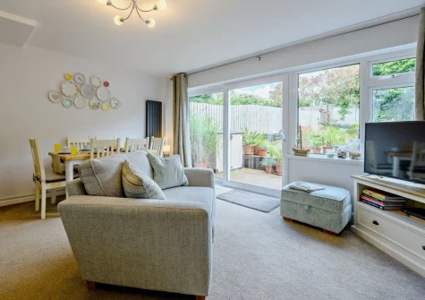 The living area at The Chimes, Brixham